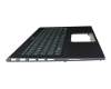 AEUJ7G00010 original Quanta keyboard incl. topcase DE (german) anthracite/grey with backlight