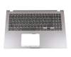 AEXKR00130 original Quanta keyboard incl. topcase GR (greek) black/grey