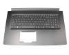 AEZAAG00010 original Acer keyboard incl. topcase DE (german) black/black
