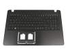 AEZAAG00210 original Acer keyboard incl. topcase DE (german) black/black