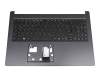 AEZAUG00210 original Acer keyboard incl. topcase DE (german) black/black