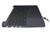 AM1JJM000500 original Lenovo keyboard incl. topcase DE (german) black/blue with backlight