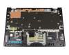 AM1R400120 original Lenovo keyboard incl. topcase DE (german) black/black with backlight with recess for fingerprint reader