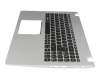 AM2CE000A00-SSH3 original Acer keyboard incl. topcase DE (german) black/silver with backlight
