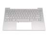 AM2V5000A00 original HP keyboard incl. topcase DE (german) silver/silver with backlight