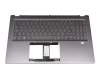AM3KD000800-SSH3 original Acer keyboard incl. topcase DE (german) grey/grey with backlight
