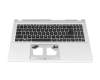 AM3UI000500 original Acer keyboard incl. topcase DE (german) black/silver