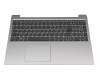 AP1E1000300 original Lenovo keyboard incl. topcase FR (french) grey/silver