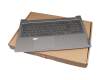 AP2XE000H00 original Lenovo keyboard incl. topcase DE (german) grey/grey with backlight