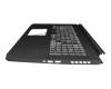 AP3BH000220-HA25 original Acer keyboard incl. topcase DE (german) black/black with backlight