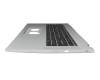 AP3UK000310 original Acer keyboard incl. topcase DE (german) black/silver