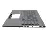 APIA0KNB0-562CGE00 original Asus keyboard incl. topcase DE (german) grey/grey with backlight
