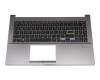 ASM19G66D0J5281 original Asus keyboard incl. topcase DE (german) black/grey with backlight