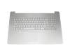 Alternative for 90NB0201-R32GE0 original Asus keyboard incl. topcase DE (german) silver/silver