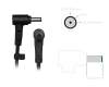 Asus M1502QA original AC-adapter 65.0 Watt EU Wallplug normal