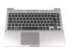 BA59-03126 original Samsung keyboard incl. topcase DE (german) black/silver with backlight