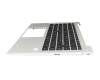 BKFMF045WIN0MX original HP keyboard incl. topcase DE (german) black/silver with backlight