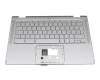 CL9E10HU original Acer keyboard DE (german) silver with backlight