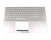 CQ9501QVW original Asus keyboard incl. topcase DE (german) silver/rosé with backlight