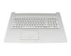 CT22B0 original HP keyboard incl. topcase SF (swiss-french) silver/silver with backlight