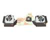 Cooler (CPU/GPU) original suitable for Sager Notebook NP6251J (NP50RNJS)