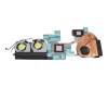 Cooler (CPU/GPU) original suitable for Sager Notebook NP8671 (P670SE)