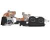 Cooler (CPU/GPU) original suitable for Sager Notebook NP8678-S (P670RG)
