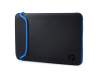 Cover (black/blue) for 15.6\" devices original suitable for HP 15s-du0000