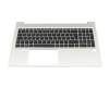 DD25B1 original HP keyboard incl. topcase DE (german) black/silver
