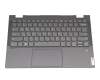 DQ6615G4100 original Lenovo keyboard incl. topcase UAE (emirati) grey/grey with backlight