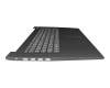 EC1JX000200 original Lenovo keyboard incl. topcase DE (german) grey/black