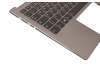 EC1YJ000A00 original Lenovo keyboard incl. topcase DE (german) grey/silver with backlight