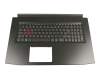 EC222000300 original Acer keyboard incl. topcase DE (german) black/black with backlight (GeForce 1050)