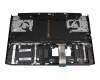 EC33H000400 original Acer keyboard incl. topcase DE (german) black/white/black with backlight (Connection cable 29mm)
