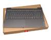 EL1K7001100 original Lenovo keyboard incl. topcase DE (german) grey/grey with backlight (USB-C charging port)