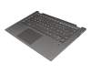 ET173000100 original Lenovo keyboard incl. topcase DE (german) grey/grey with backlight
