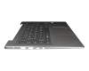 ET1YN000100 original Lenovo keyboard incl. topcase DE (german) grey/bronze with backlight (without fingerprint)
