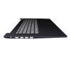 FA1JX0004X0 original Lenovo keyboard incl. topcase DE (german) grey/blue (Fingerprint)