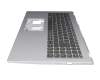 FA34G000D10 original Acer keyboard incl. topcase DE (german) black/silver with backlight