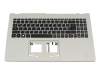 FA3RJ000600 original Acer keyboard incl. topcase DE (german) black/grey with backlight