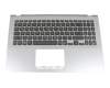 FBXKJ006010 original Asus keyboard incl. topcase DE (german) black/silver with backlight