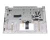 G1AS19G52UCOX121050811A original Asus keyboard incl. topcase DE (german) silver/silver with backlight