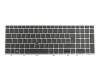 HJ1991 HP keyboard DE (german) black/silver with backlight and mouse-stick
