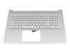 HPM1-M53080-041 original HP keyboard incl. topcase DE (german) silver/silver with backlight
