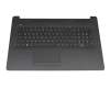 HPM17K5 REV.A01 HP keyboard incl. topcase DE (german) black/black (TP/without DVD)