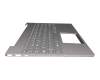 HQ20720487000 original Lenovo keyboard incl. topcase SP (spanish) grey/grey with backlight