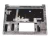 HQ21012345007 original Acer keyboard incl. topcase DE (german) silver/silver with backlight