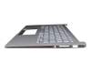 HQ21012513000 original Asus keyboard incl. topcase DE (german) silver/silver with backlight