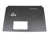 JMOA0KNR0-6910UK0012208000W3 original Asus keyboard incl. topcase UK (english) black/transparent/black with backlight