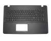 Keyboard (DE) black/black - without touchpad for Asus F751LN
